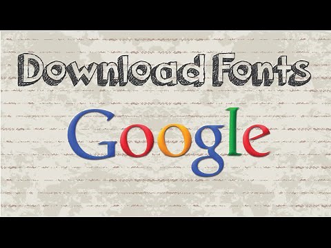 How to download and install Google Fonts to your computer