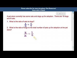 Accuplacer Math Test | Quantitative Reasoning, Algebra, and Statistics Review | Accuplacer RATIOS