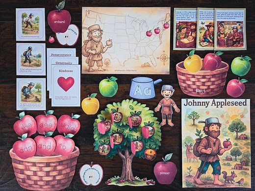 Johnny Appleseed Activity Pack: Storytelling, Crafts, & Puppet Theater (digital Download) - Etsy