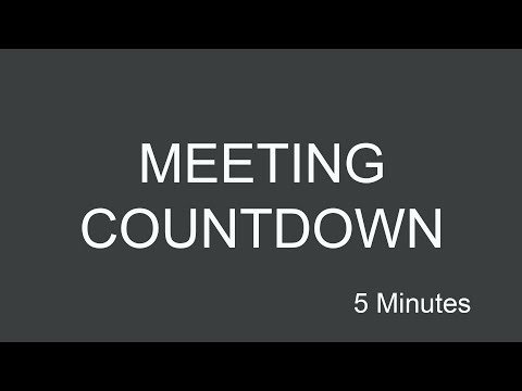 Meeting Countdown Timer – 5 Minutes