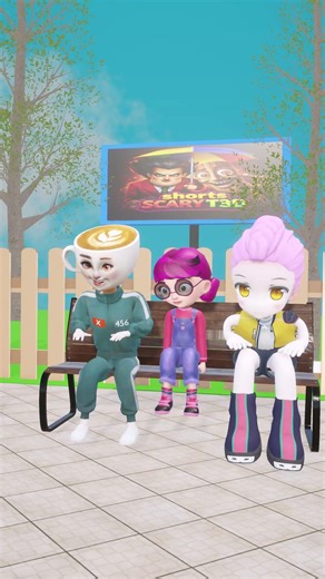 Ballerina, Tani & Rumi in the Park 😱 Someone Stepped on a Bug #shorts #scaryteacher #rumi