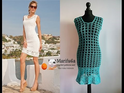 How to crochet summer dress tunic by marifu6a