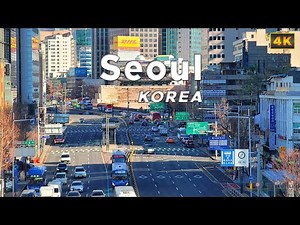 [4K] Korea Walking Tour - Downtown Seoul, Seoul Station to Gwanghwamun Square