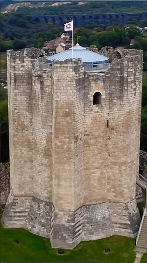 Conisbrough Castle: A Majestic View in England. #england #castle #history