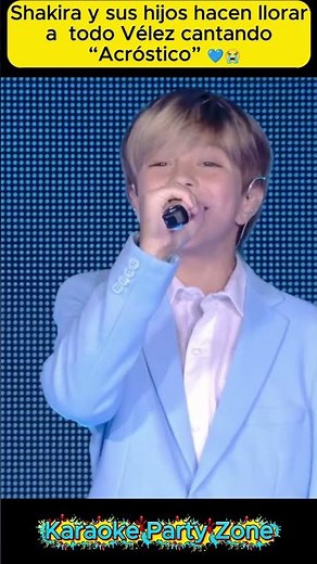 Shakira sings “Acrostic” with her children in Vélez