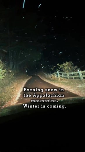 Evening snow in the Appalachian Mountains — soft, quiet, and a little bit magical. Winter is coming, and the mountains wear it well. ✨🏔️#AppalachianMountains #Snowfall #WinterIsComing #MountainNights #NorthGeorgia #CozySeason #AppalachianExperience | Appalachian Experience