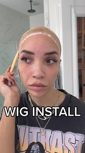 Part 1: installing my lace front wig! #lacefrontwig #lacewig #lacewiginstall #wiginstall #boldhold #baldcapmethod