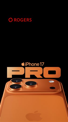 Plus it up with Rogers 5G and save $80 when you buy iPhone 17 Pro online. | Rogers