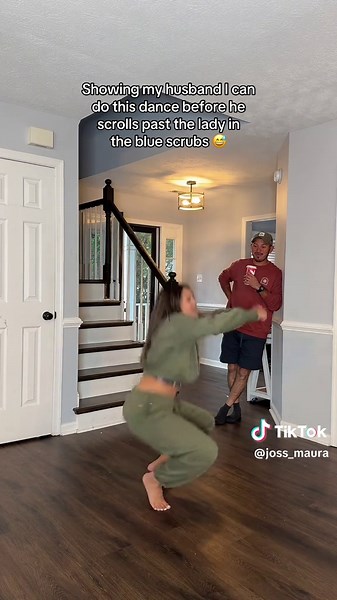 Girl in Blue Scrubs Dance Challenge: Pop Lock It Drop It