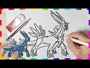 How to draw Pokemon | Dialga | easy drawing step by step