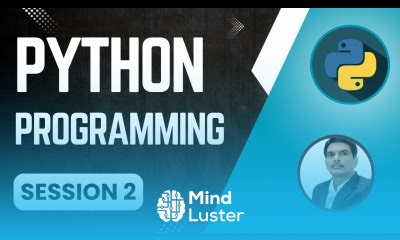 Mind Luster - Learn Session 2 Python Programming for Selenium