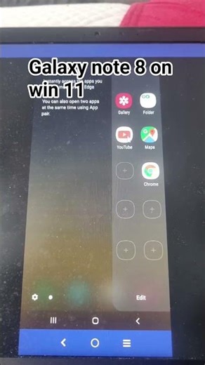 Samsung galaxy note 8 on asus win 11 (with vysor)