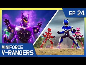 Bacchus Betrays Dr. Spark ⚡️ New Miniforce V-Rangers Ep.24 ❇️ Heroes & Robots for Kids