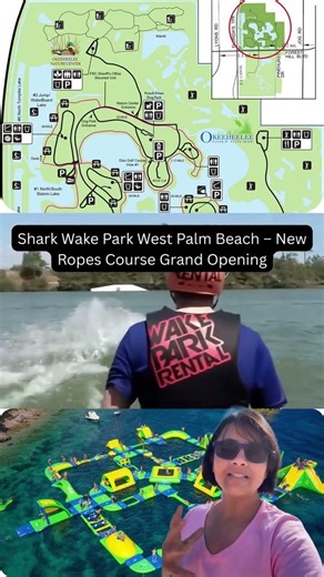 New Ropes Course Opens at Shark Wake Park 🦈🌴