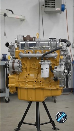 Old Diesel Engine Restored to Factory New Condition #ConstructionEquipment #jcb #JCBEngine