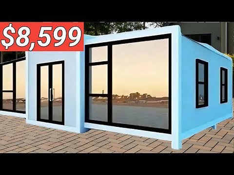 Inside Amazon Tiny House 3 Bedroom 40ft container house | Prefab Tiny home kits under $10 000