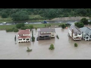 Marble Falls Flood Damage Drone Footage