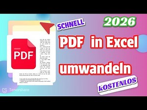 PDF in Excel Tabelle umwandeln – Einfach & schnell (ohne Datenverlust)