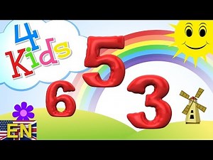 Random Numbers counting 1 to 10 for children. Counting one to ten (english)