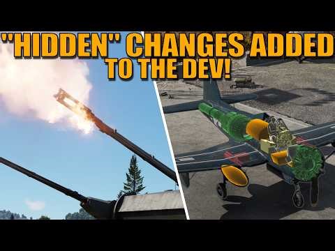 "HIDDEN" changes GAIJIN added yesterday to the DEV SERVER! - War Thunder
