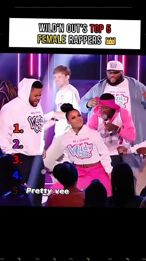 5.8K views · 286 reactions | Wild N Out's Top 5 Female Rappers  #wildnout #rap #singing #freestyle #RapGod #Justina #maddy #prettvee #top5 #femalerapper #hiphop | Wildnout Clips | Facebook