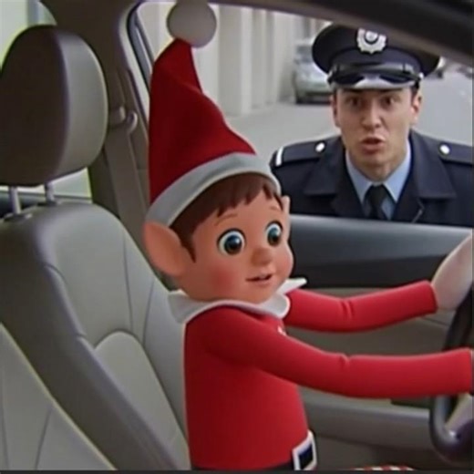 le lutin farceur aime la voiture de maman