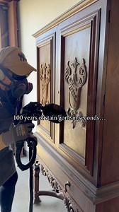 GOODBYE OLD VARNISH…⚡️#furniture #wood #work #custom #handmade #vintage #restoration #transformation #antique | Modern Avenue Co.