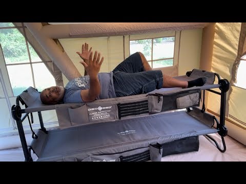 Camping with Disc-o-Beds for a goodnights sleep 😴 🛌