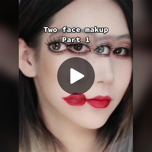 How to do two face makeup #makeup#makeuptutorial #makeupasmr #lipsticks#foryou #makeuplover