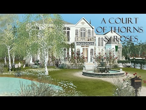 A Court of Thorns & Roses 🌹🪽- The Sims 4 Stop Motion Build - The Spring Court - Tamlin's Manor