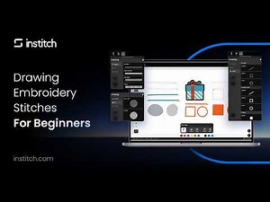 How to Use the Drawing Tool in Institch | Embroidery Digitizing Stitches Explained for Beginners