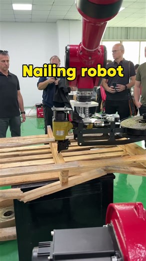 Nailing robot #nailingrobot #industrialrobot #sixaxisrobot