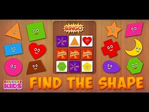 BINGO | Find the Shape for Kids | Free App from EduBuzzKids for iOS, Android Phones