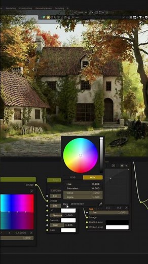 Post production Artwork in blender using Compositing and real-time Compositor #cinematic #blender
