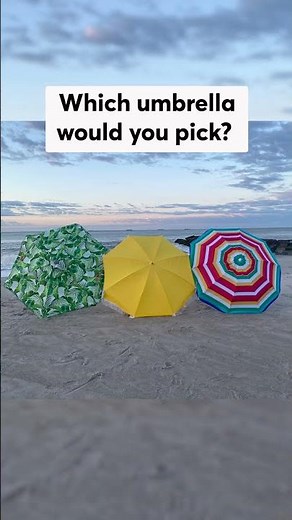 Which Beach Umbrella Would You Pick? #shorts