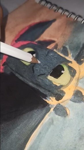 Night Fury Drawing 🔥🐉 | How To Train Your Dragon Art #shorts