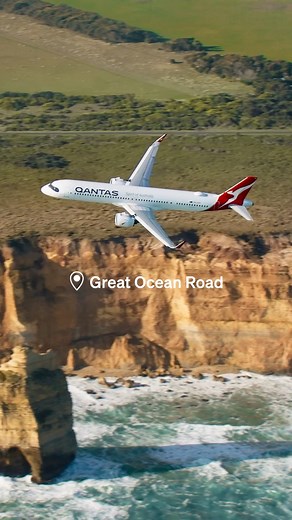 522K views · 5.8K reactions | The newest member of the Qantas fleet family  Today is a memorable day as our next generation Airbus A321XLRs enter commercial service. Check out this stunning footage of our first #A321XLR, VH-OGA ‘Great Ocean Road’, flying over the scenic Heritage-listed location it’s named after. | Qantas | Facebook