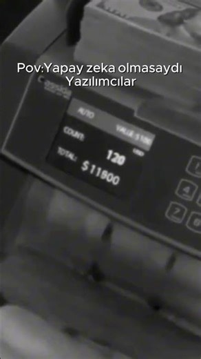 yapay zeka olmasaydı biz!. #1dkdasiber #keşfet #codinglife #edit #para #zengin #logo #java