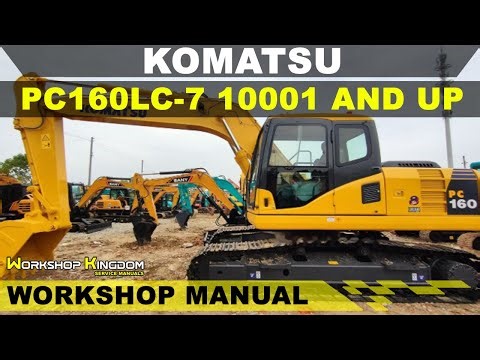KOMATSU PC160LC-7 10001 AND UP Workshop Service Repair Manual - English - PDF Download