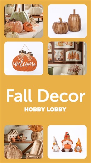 Hobby Lobby on Instagram: "Make every room in your home a little cozier with Fall Decor from Hobby Lobby®! Shop decorative accents, pumpkins, throw pillows and so much more in-store or online today. Sale subject to change."