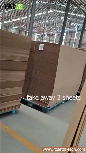 Corrugated Cardboard Sheet Counter Machine by Hawkvis Rosetta Auto fast high accuracy counting