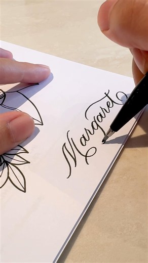 How to write Margaret in Calligraphy