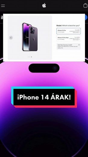 Ti mire költenétek az iPhone 14 Pro árát? 😅 #tech #tech2hu #apple #iphone14 #iphone14pro #fy #fyp #foryou #nekedbe