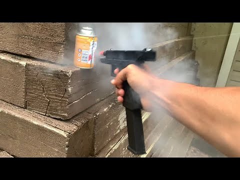 Glock 18c BB Gun vs EXPLOSIVE Can!
