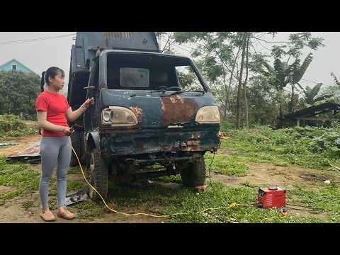 REVERSE VIDEO: A genius girl's challenge in restoring a damaged car.