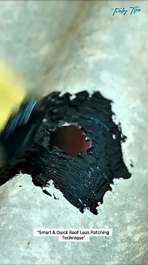 133 reactions | “Fix roof leaks fast with this simple patching trick—clean, strong, and long-lasting! ️✨ Perfect for quick repairs without hassle!  . . #DIYTools #SmartDIY #WorkshopHacks #RoofRepair #LifeHackTools #ToolTips #HandymanHacks #CraftsmanIdeas #TrendingDIY” | Tricky Tips | Facebook