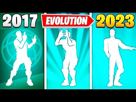 Evolution of Icon Series Dances & Emotes in Fortnite | Chapter 1 - Chapter 4