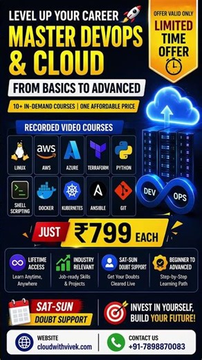 Devops Recorded tools and course Just Only Rs-799 Each Course || Offer Valid Today Only #devops