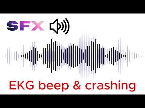 EKG Crash & Flatline Sound Effect | FREE No Copyright Hospital Monitor SFX