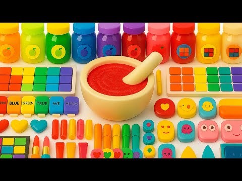 Satisfying Slime ASMR Video | DIY How to Make Rainbow Slime by Mixing Makeup, Cosmetics & Glitter